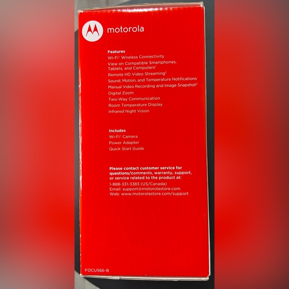 NIB Motorola FOCUS66-B Wi-Fi HD Home Monitoring Camera System Security Protect - Picture 5 of 8